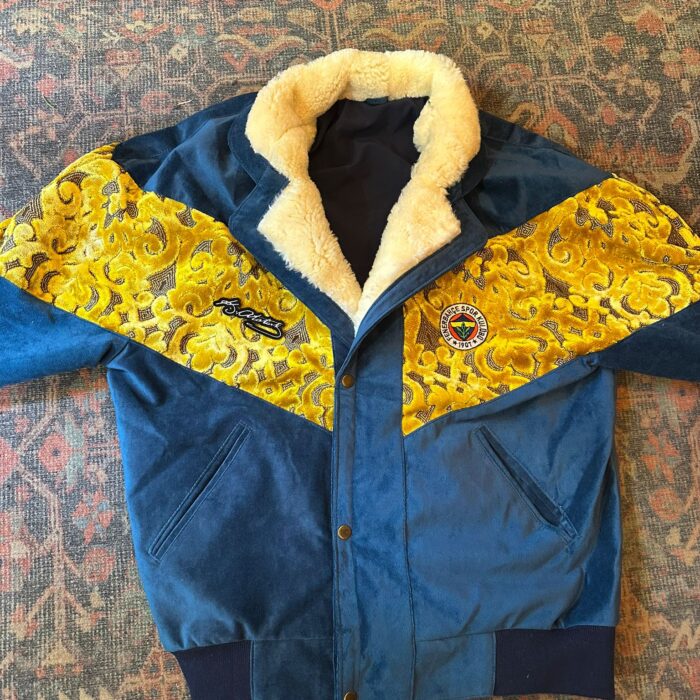 Palamut SARI Lacivert Aztek Ceket